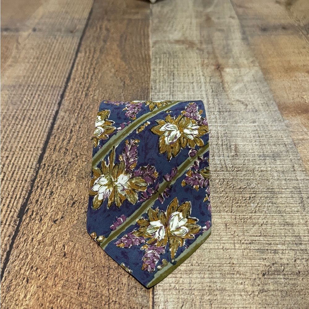 Valentino vintage floral silk tie